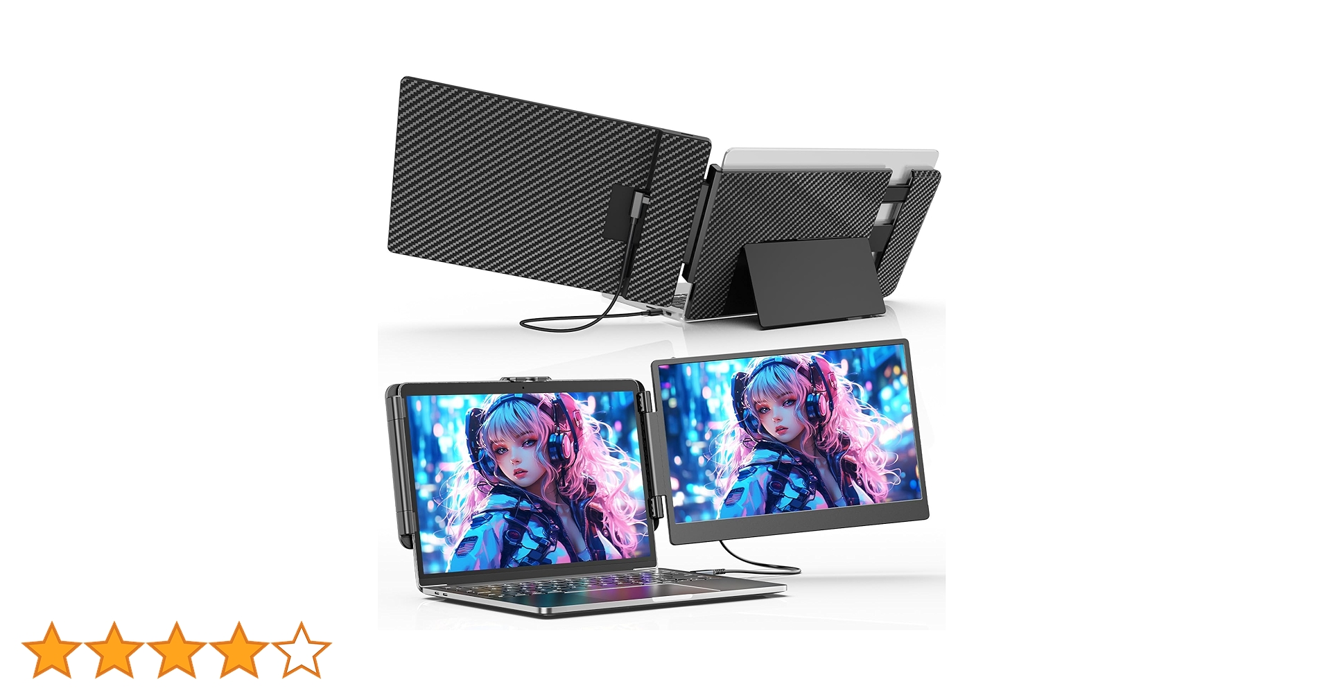 LAPTOMO S1 デュアルディスプレイ　ダブルモニター　14インチ Amazon.co.jp: Laptomo S1 デュアルモニター 14インチ IPS ポータブル